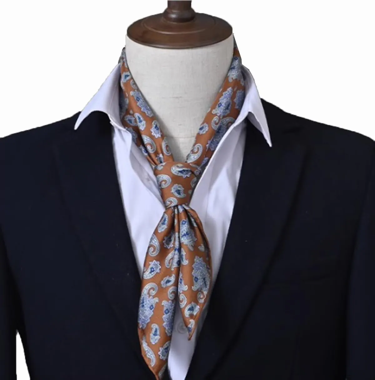 100 Silk Square Scarf 26"x26" for Men Digital Printed Scarves Lightweight Neckerchief Paisley