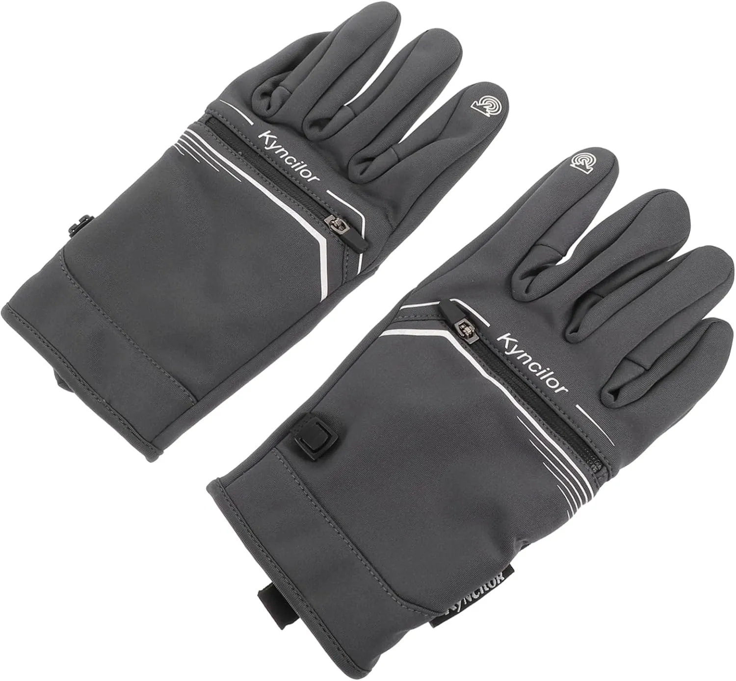 1Pair Winter Cold Touch Screen Gloves Fleece Lined Slip Outdoor Hand Protector for Skiing Cycling and Cold Weather Activities