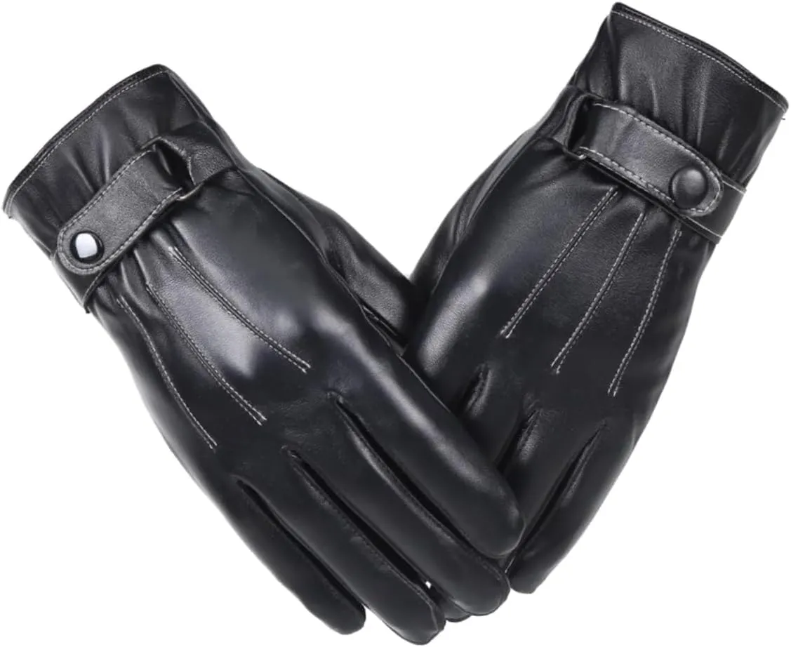 2pcs Warming Gloves Warm Gloves Outdoor Sports Gloves Climbing Gloves Touch Screen Gloves Thick Leather