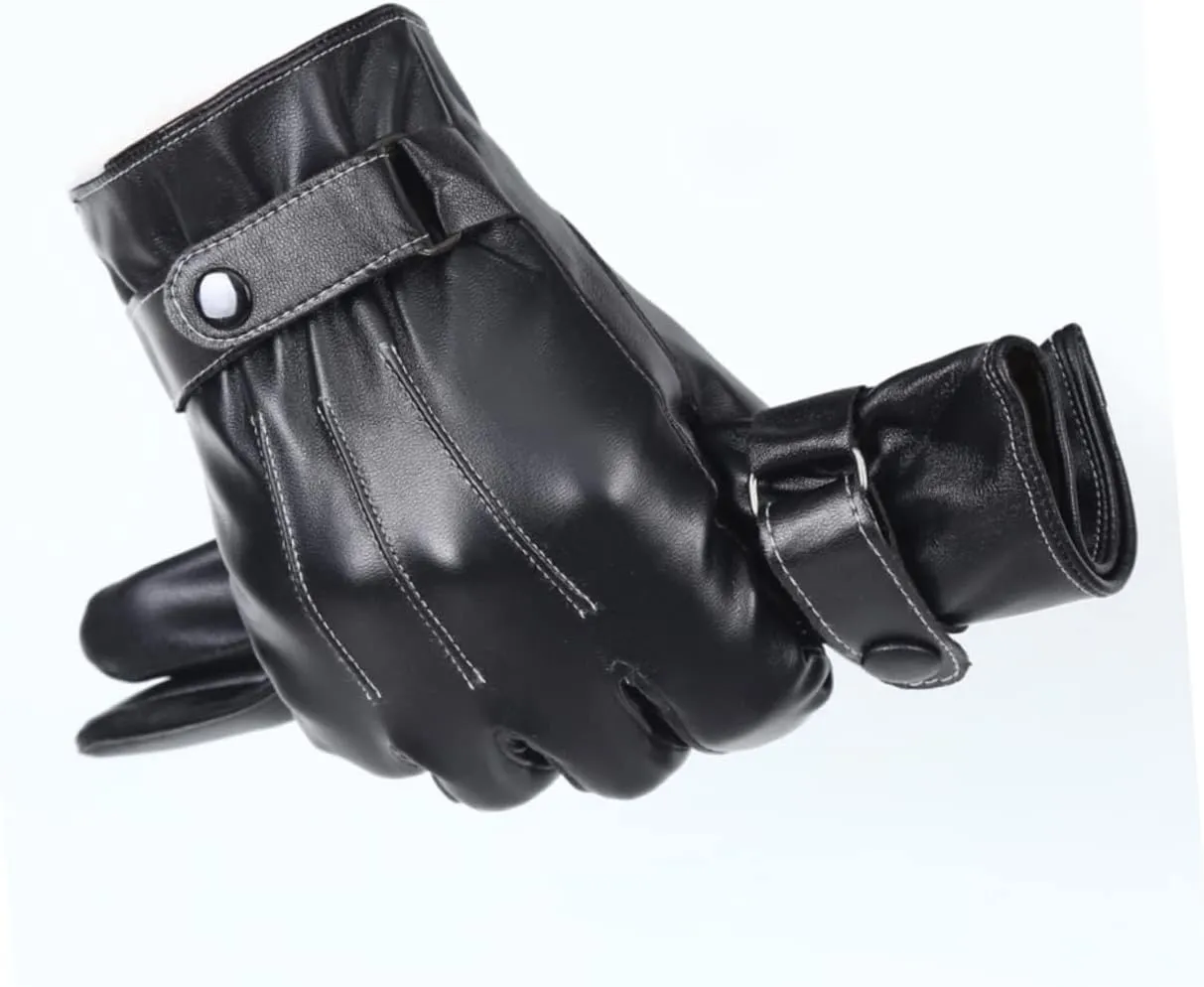 2pcs Warming Gloves Warm Gloves Outdoor Sports Gloves Climbing Gloves Touch Screen Gloves Thick Leather