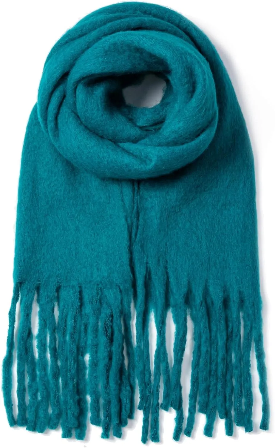 AUSEKALY Women's Scarf Big Colorful Thick Blanket Wrap Winter Oversized Warm Chunky Scarves Solid