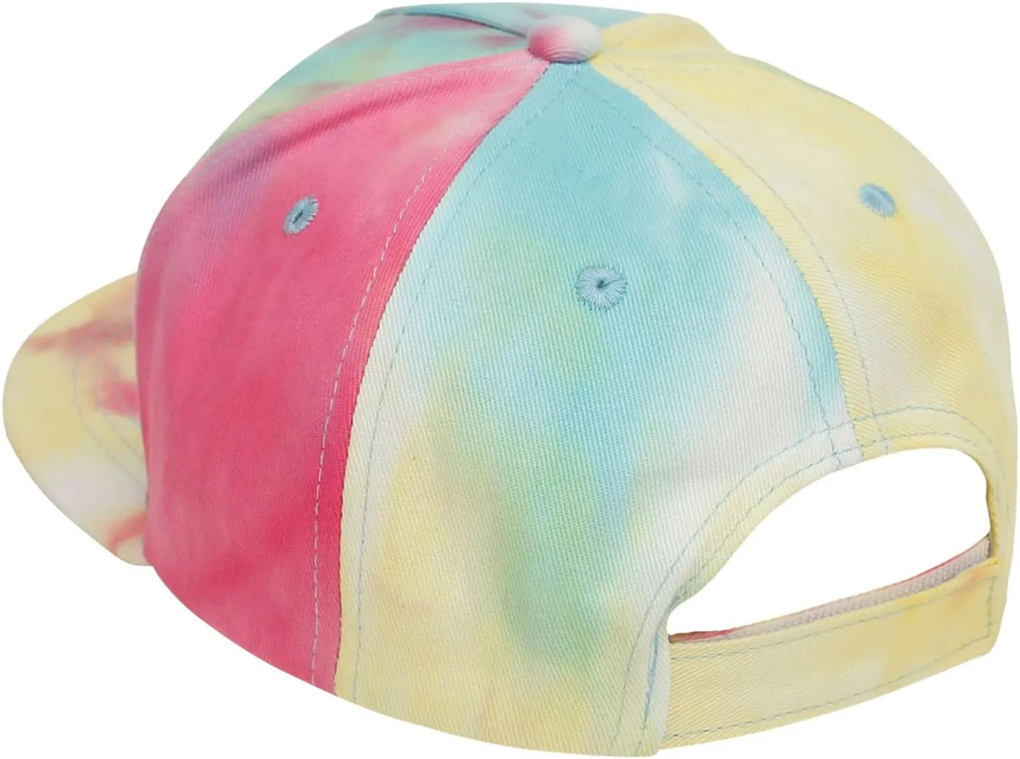 Baby Hip-Hop Hats Kids Boys Girls Solid Color/Tie-Dye Baseball Caps Toddler Outdoor Flat Brim Trend Hats