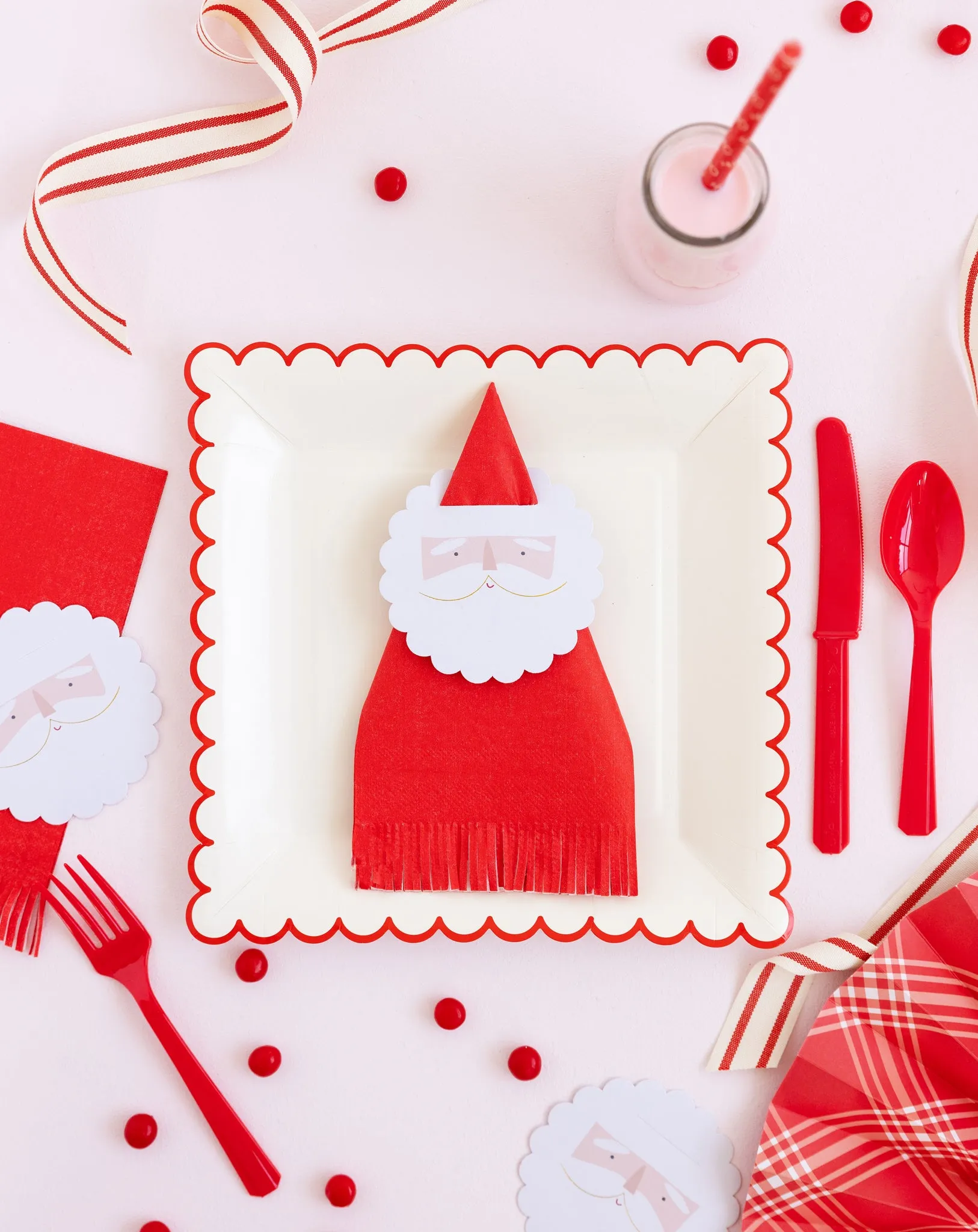 Believe Santa Napkin Ring and Napkin Set