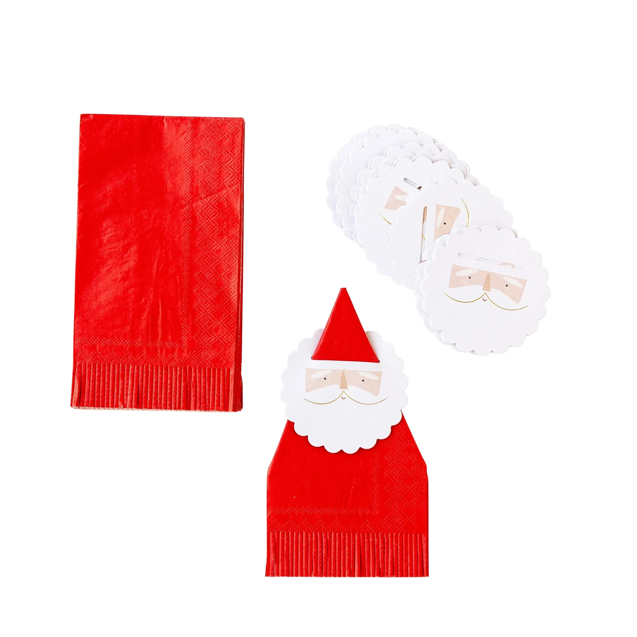 Believe Santa Napkin Ring and Napkin Set