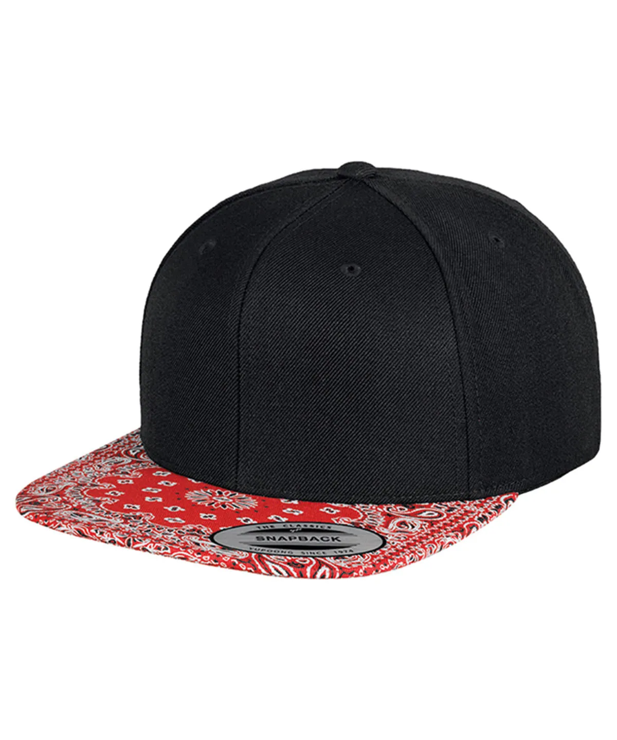 Black/Floral Mint - Fashion print snapback (6089DESIGNER)