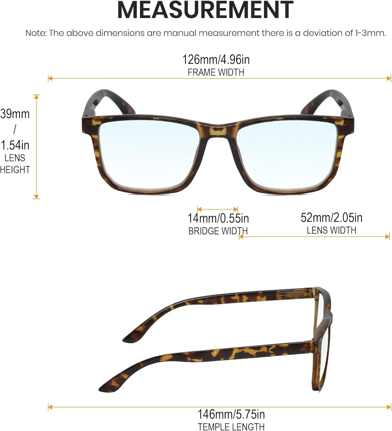 Calabria R861 Blue Light Blocking Progressive Reading Glasses Multifocal Progressive Readers Multi Focus Eyeglasses Cheater