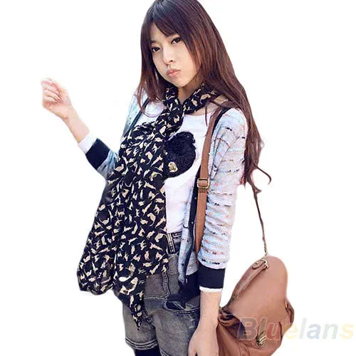 Cartoon Cat Kitten Scarf