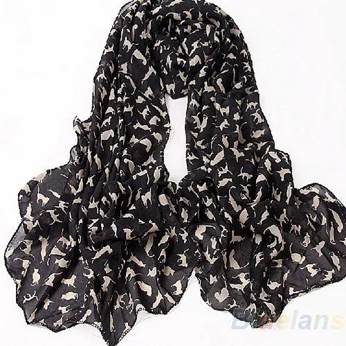 Cartoon Cat Kitten Scarf