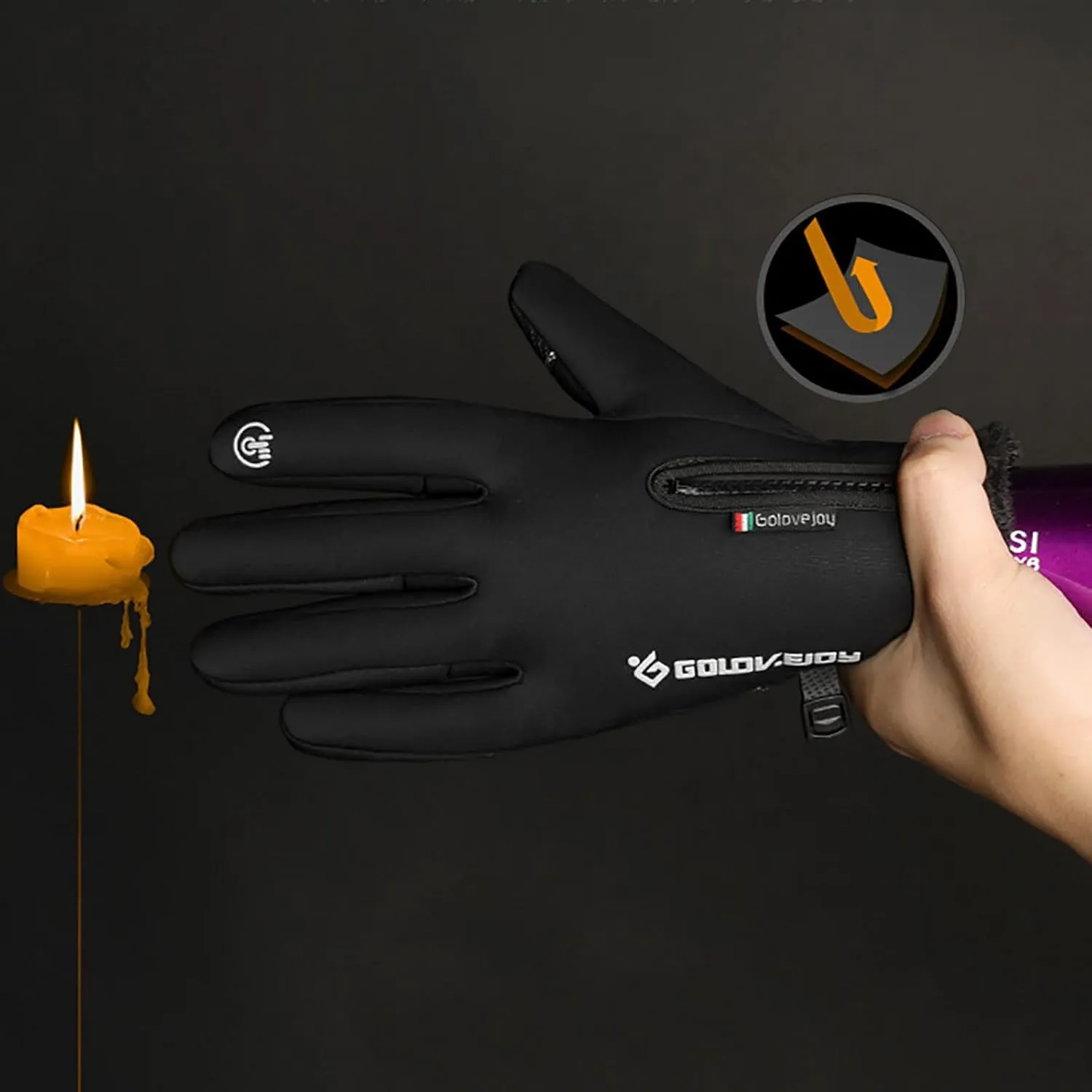 Cold Weather Gloves for Women Adult Christmas Touchscreen Gloves Winter Warm Thick Knitted Texting Elastic Gloves
