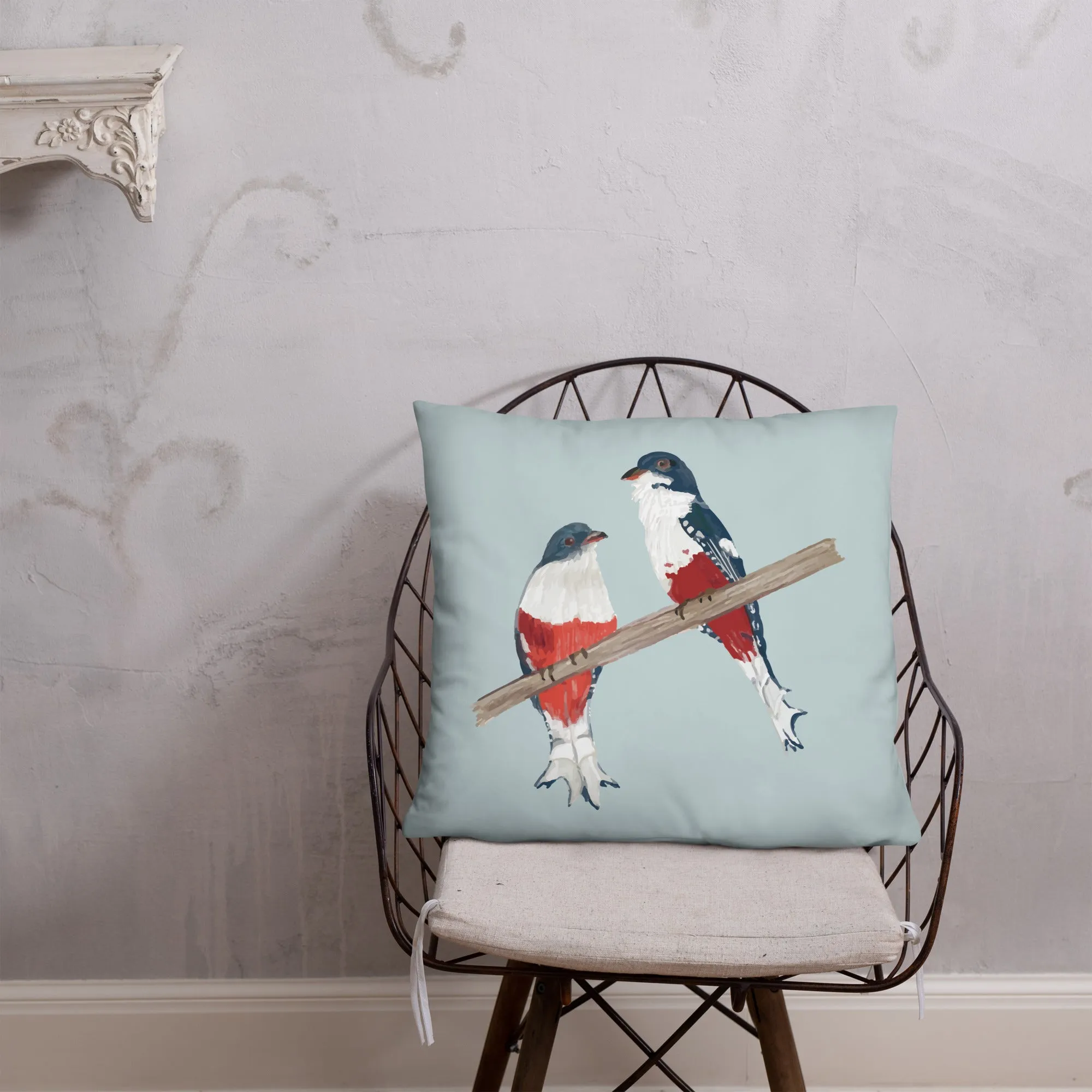 Cuban Trogon/Tocororo Bird Premium Pillow