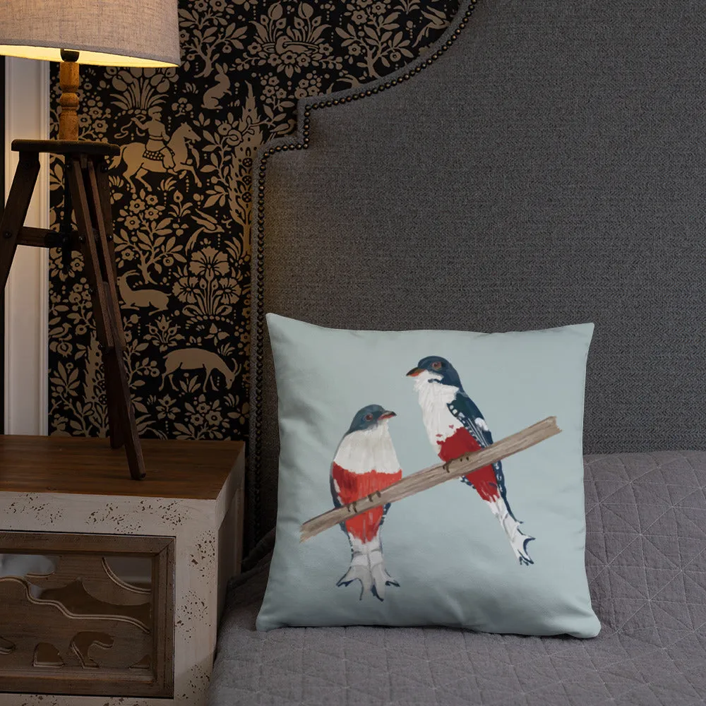 Cuban Trogon/Tocororo Bird Premium Pillow