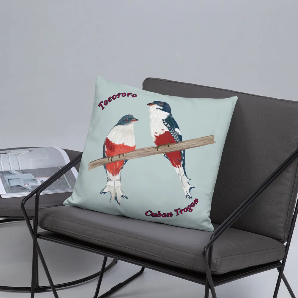 Cuban Trogon/Tocororo Bird Premium Pillow