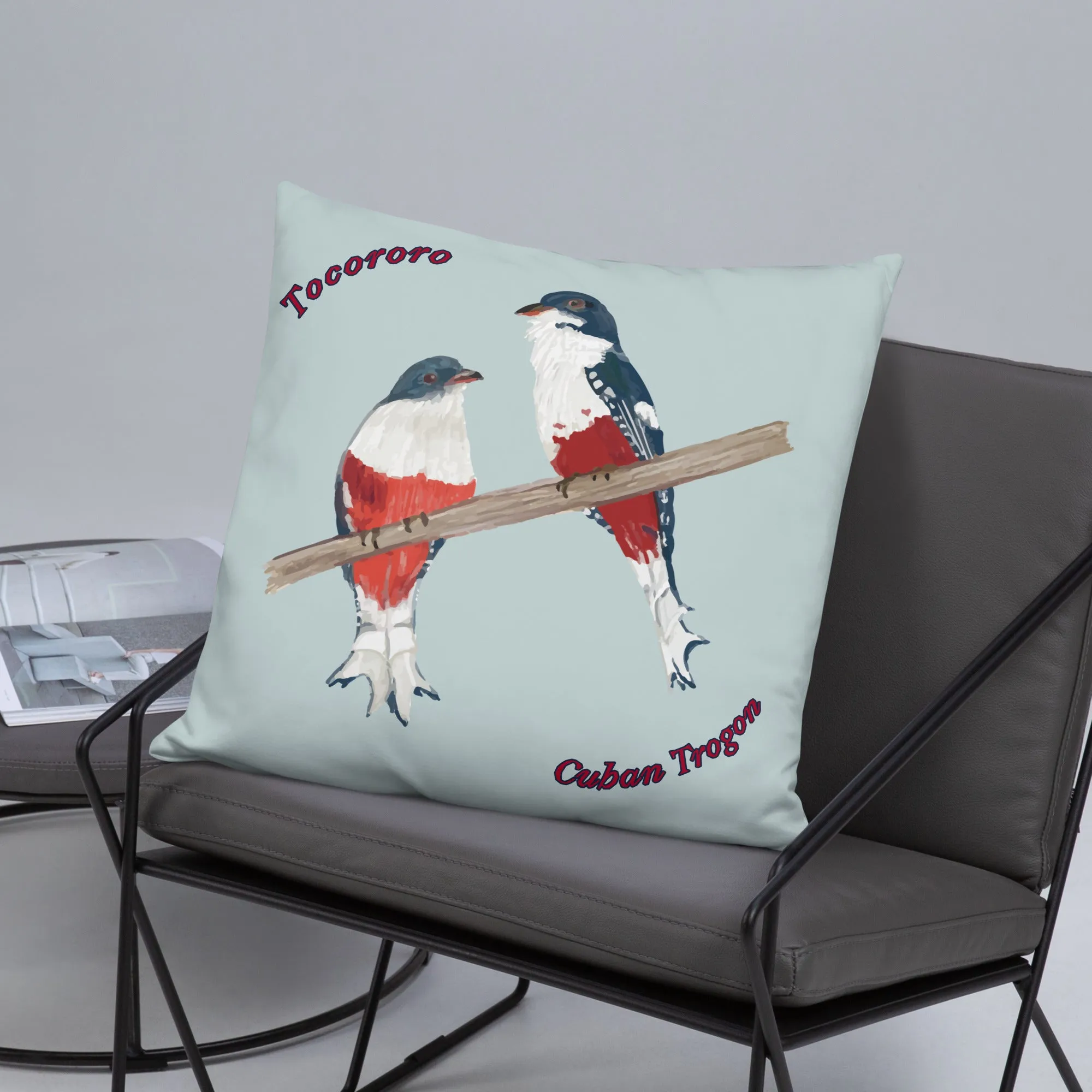 Cuban Trogon/Tocororo Bird Premium Pillow