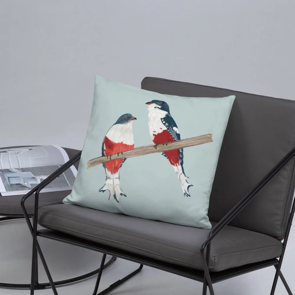 Cuban Trogon/Tocororo Bird Premium Pillow