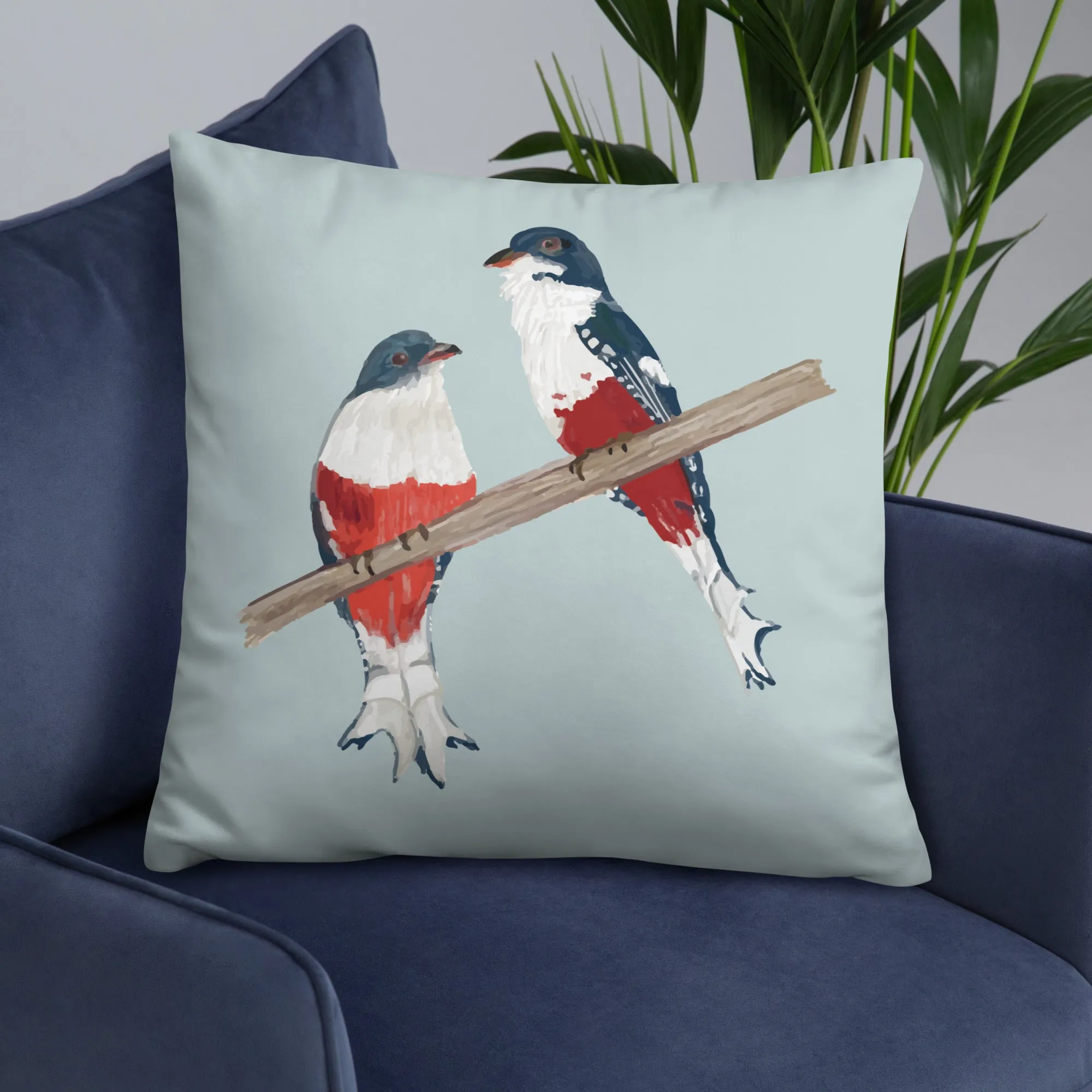 Cuban Trogon/Tocororo Bird Premium Pillow