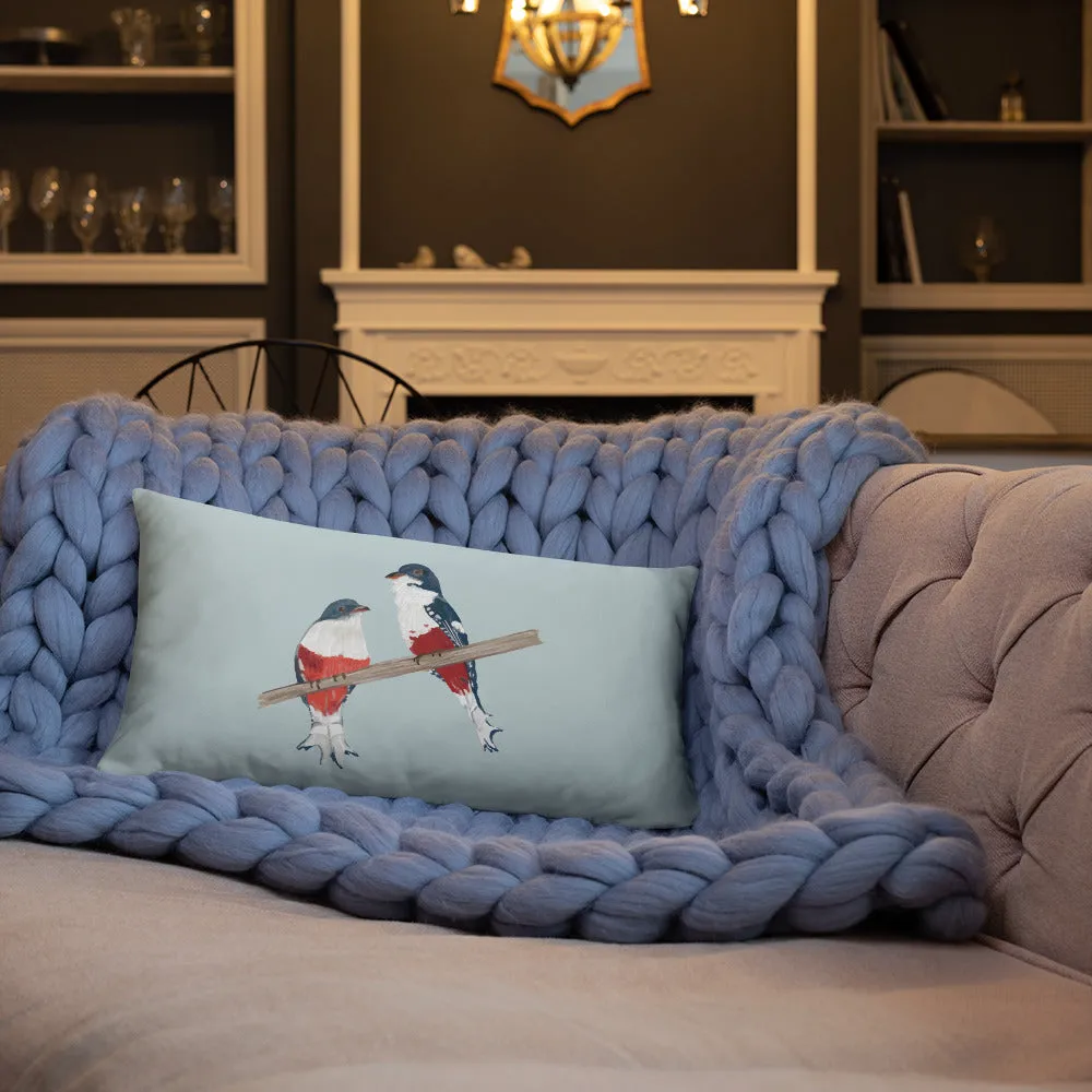 Cuban Trogon/Tocororo Bird Premium Pillow