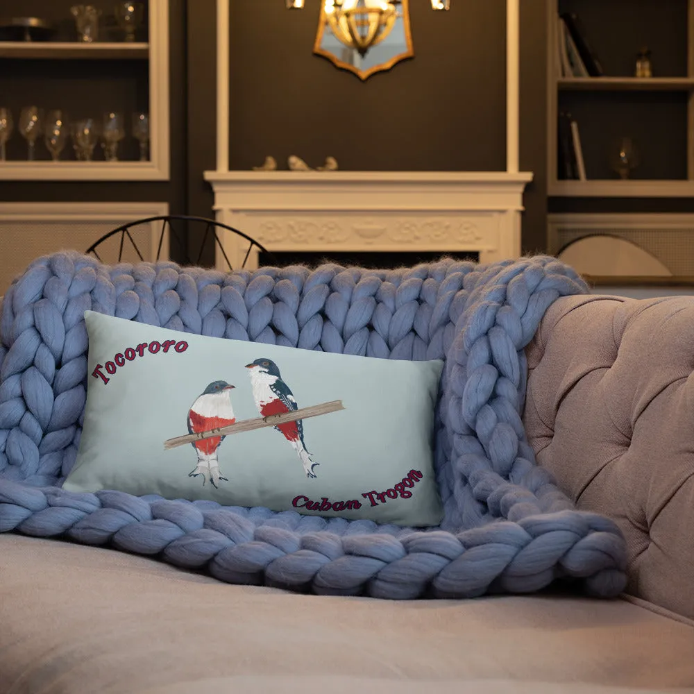 Cuban Trogon/Tocororo Bird Premium Pillow