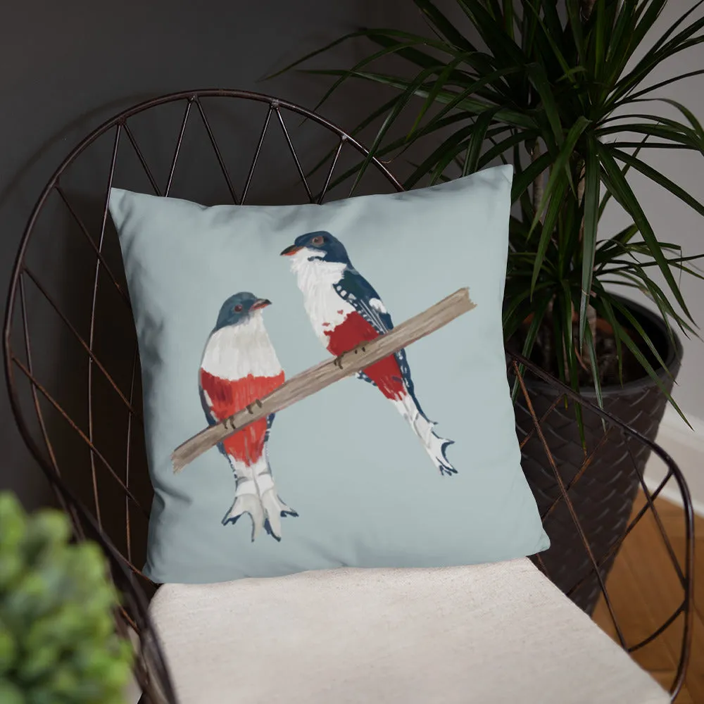 Cuban Trogon/Tocororo Bird Premium Pillow