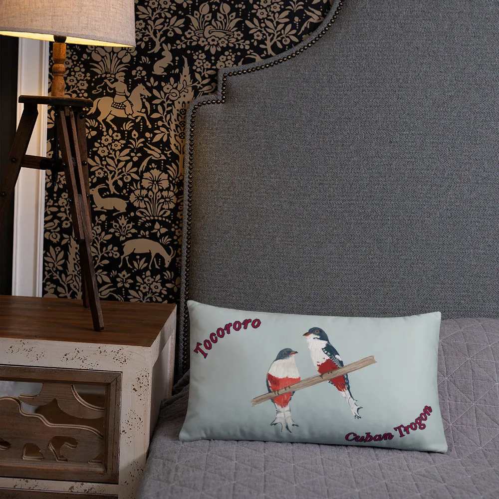 Cuban Trogon/Tocororo Bird Premium Pillow