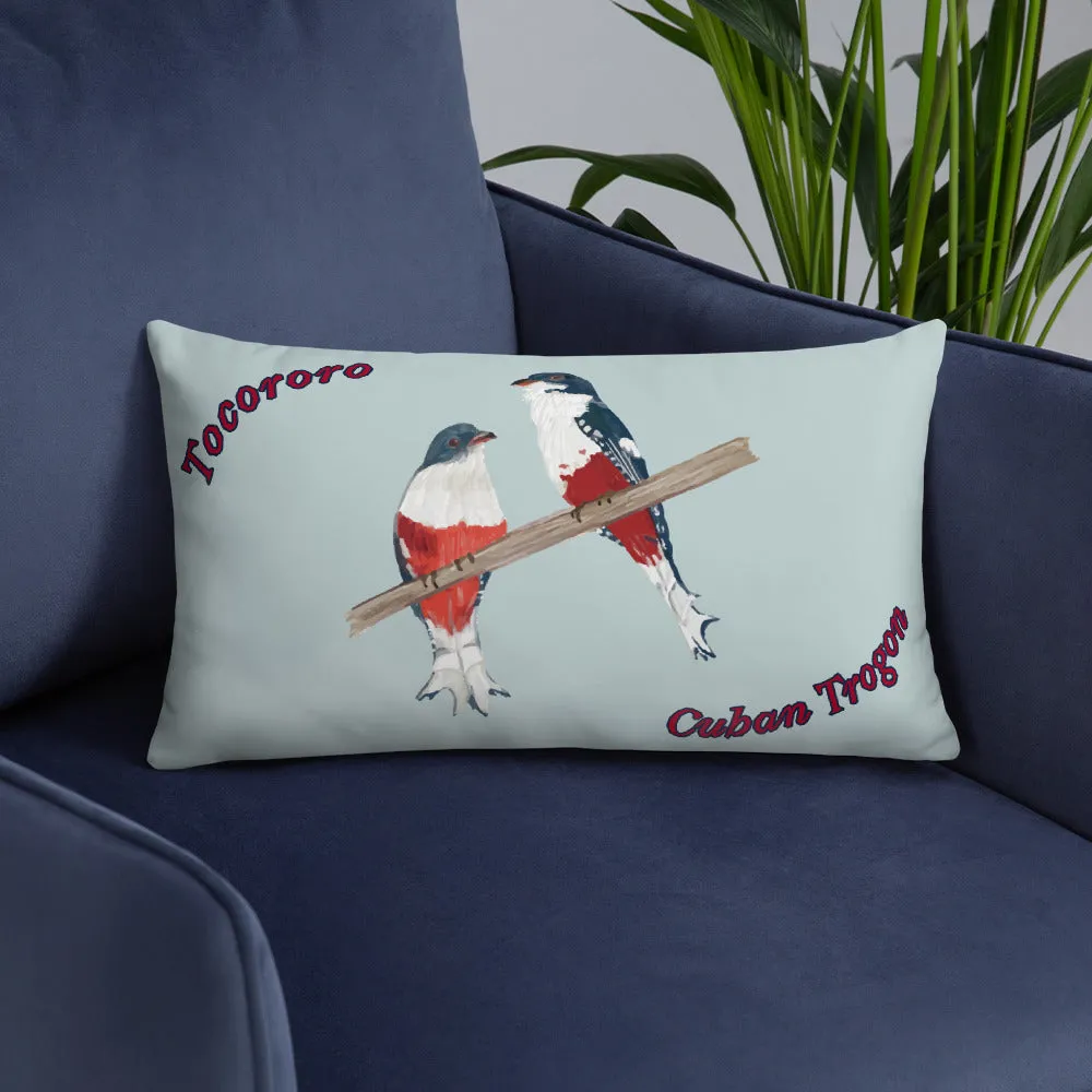 Cuban Trogon/Tocororo Bird Premium Pillow