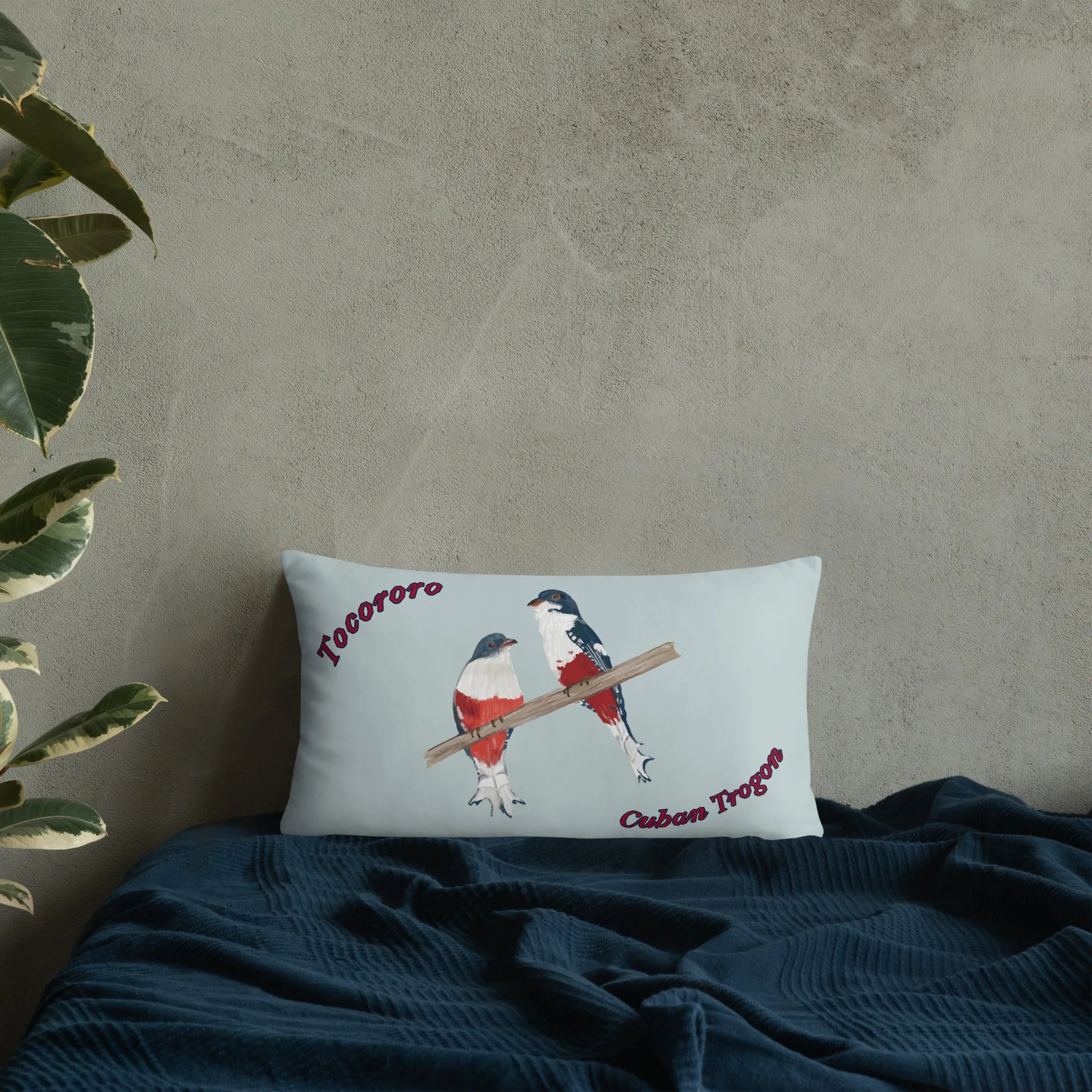 Cuban Trogon/Tocororo Bird Premium Pillow