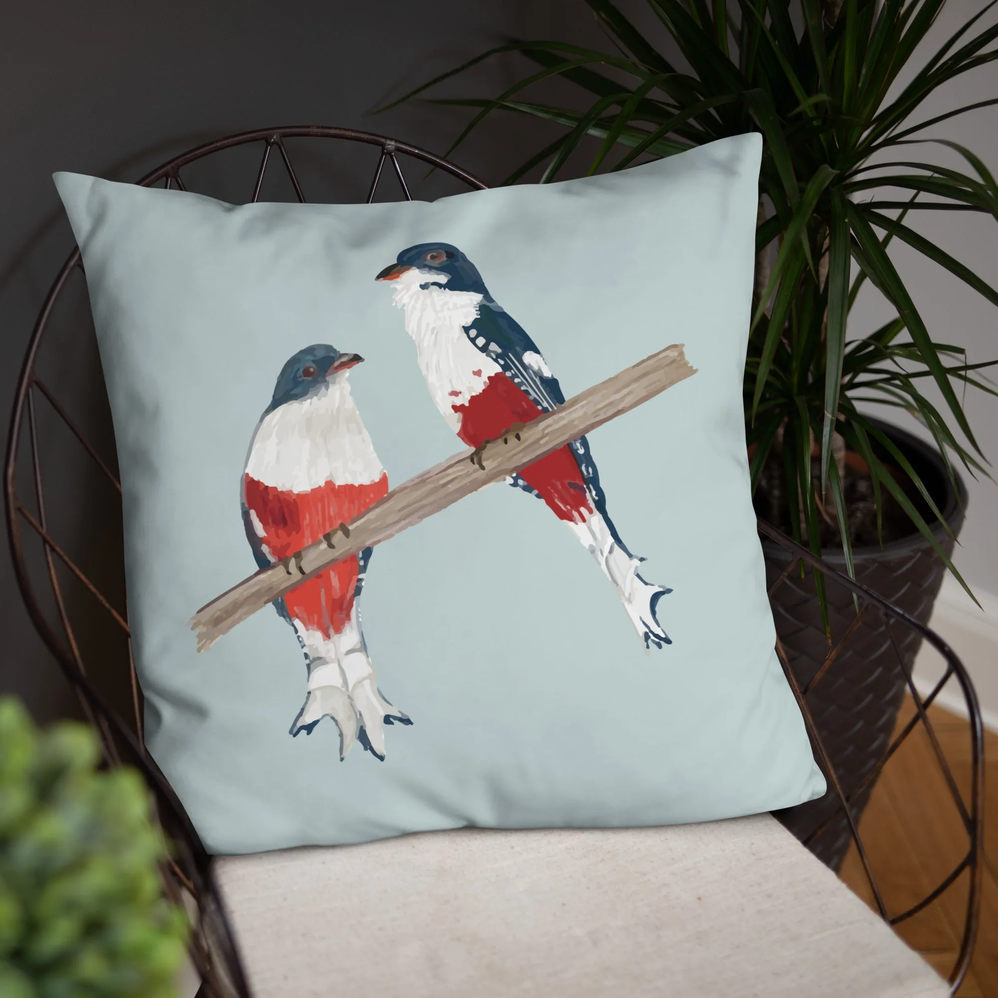 Cuban Trogon/Tocororo Bird Premium Pillow