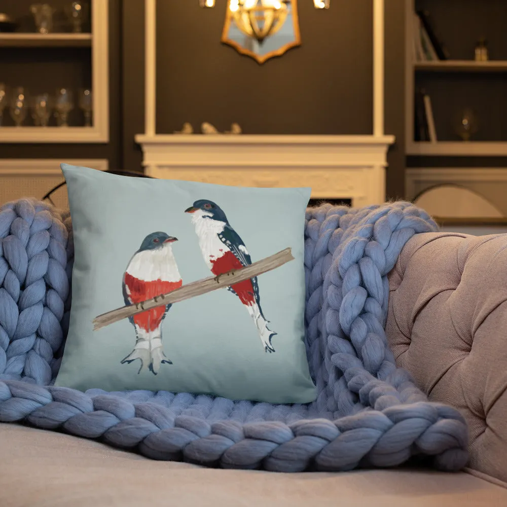 Cuban Trogon/Tocororo Bird Premium Pillow