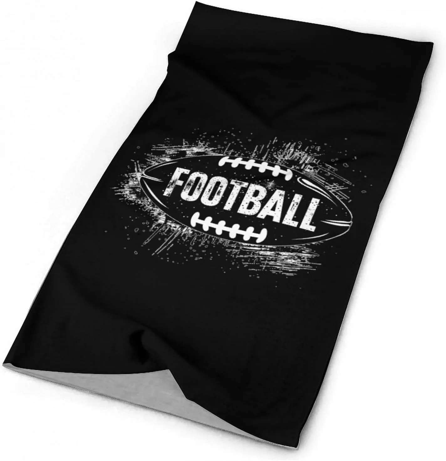 Football Ball Bandanas for Men Turban Seamless Neck Gaiter Windproof Face Mask Cover Cold Weather Scarf