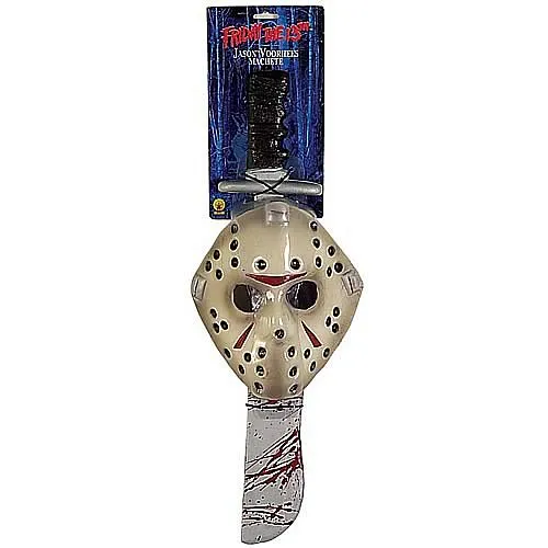 Friday the 13th Jason Mask & Machete Kit