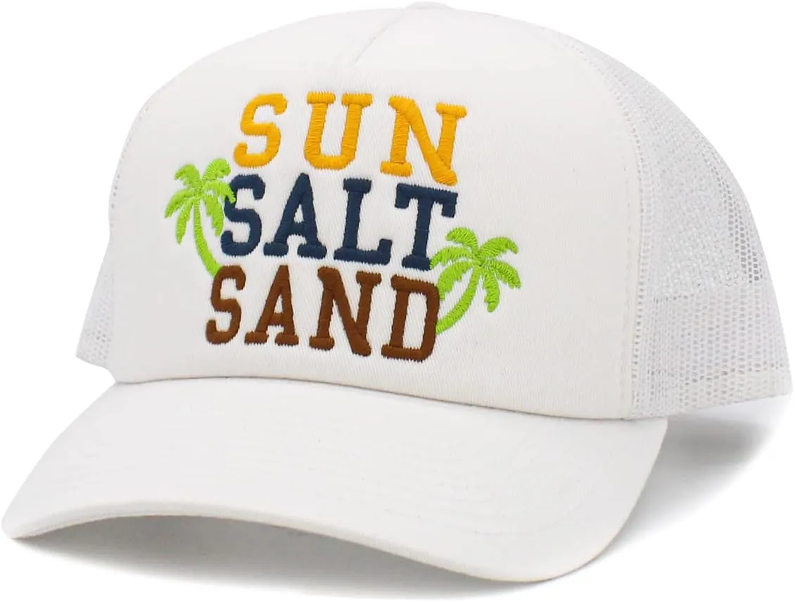 Funky Junque Trucker Hats - Summer Snapback Mesh Baseball Caps with Smiley Face for Men and Women