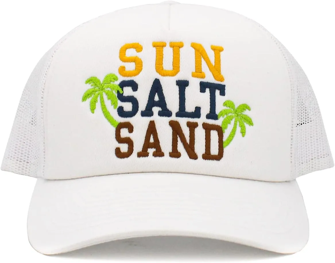 Funky Junque Trucker Hats - Summer Snapback Mesh Baseball Caps with Smiley Face for Men and Women