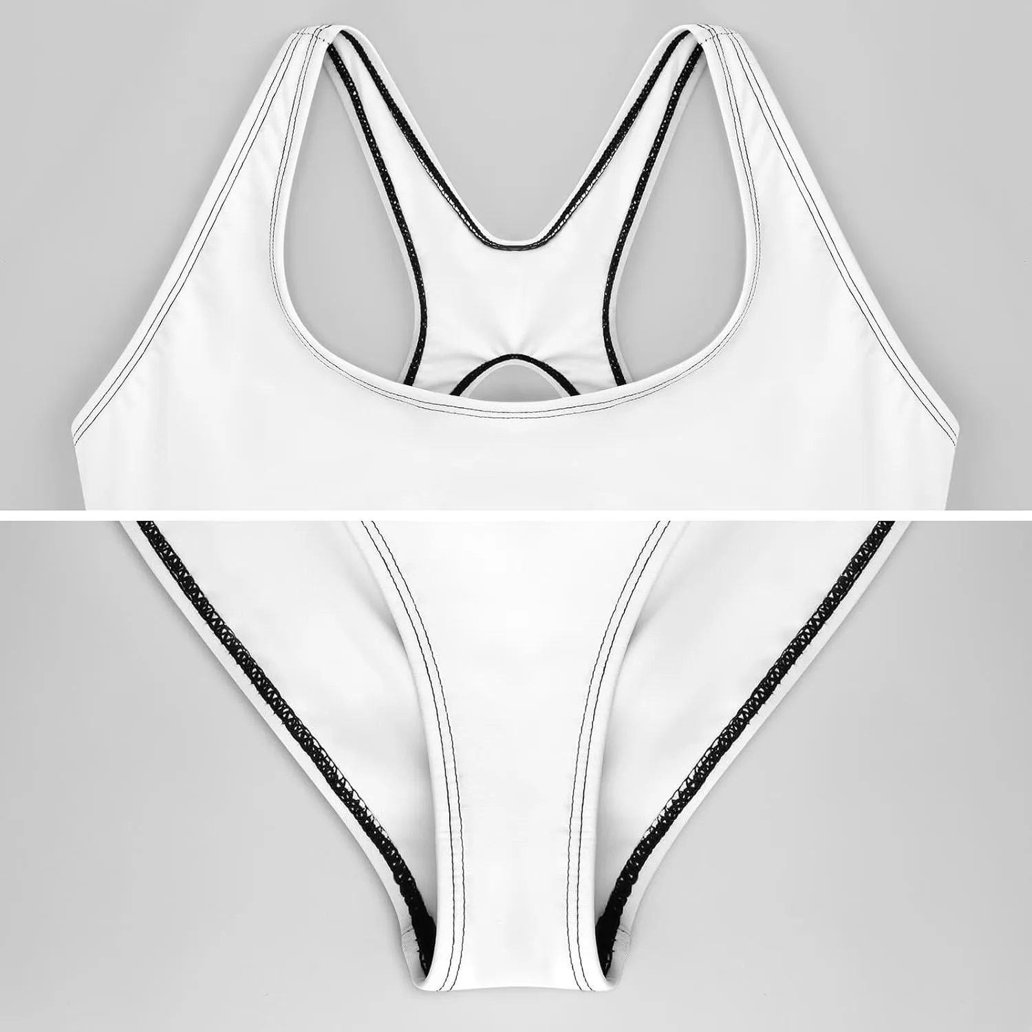 Funky Sunny Abstract Womens 1 Piece Swimsuit Strappy Scoop Neck Fashion Tummy Control Swimsuits