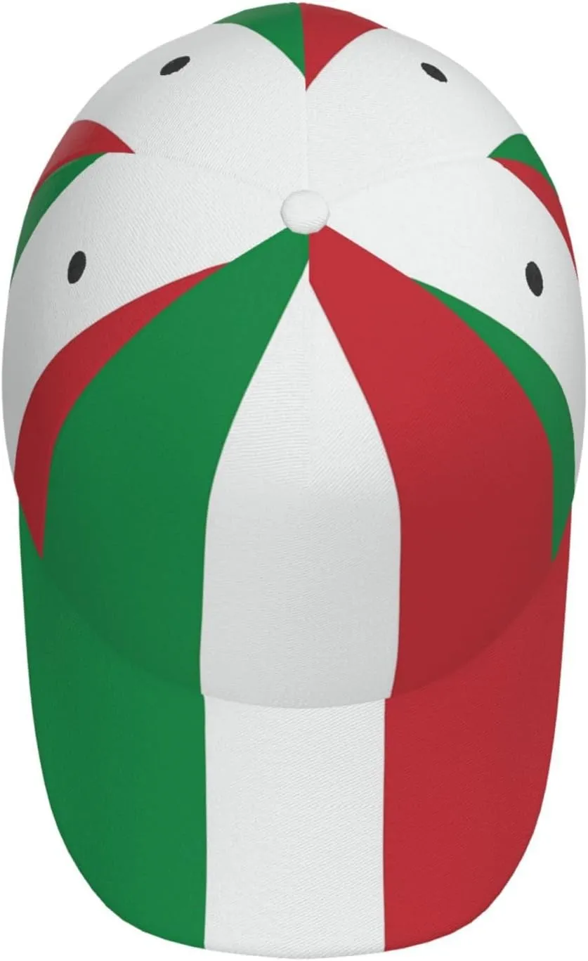 Italian Flag Baseball Cap for Men Women Italy Flag Hats Fashion Sun Cap Packable Outdoor Baseball Hat