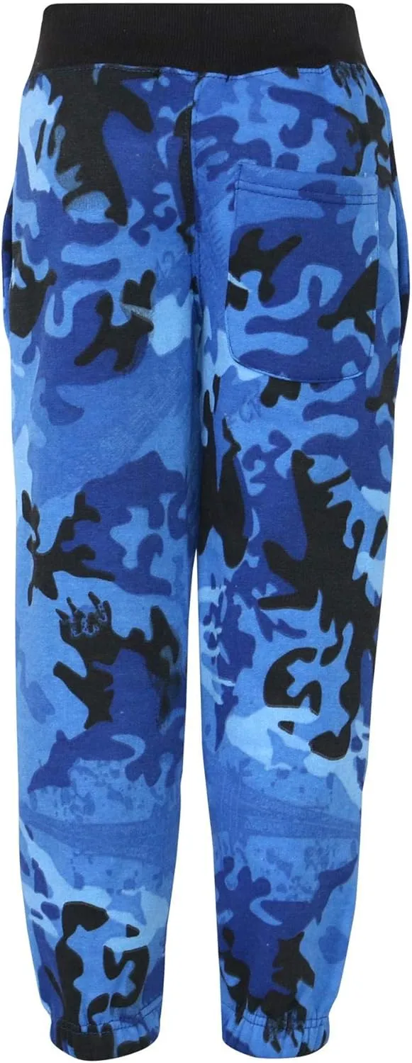 Kids Boys Girls Joggers Jogging Pants Trackie Bottom Fleece Casual Trouser 2-13Y