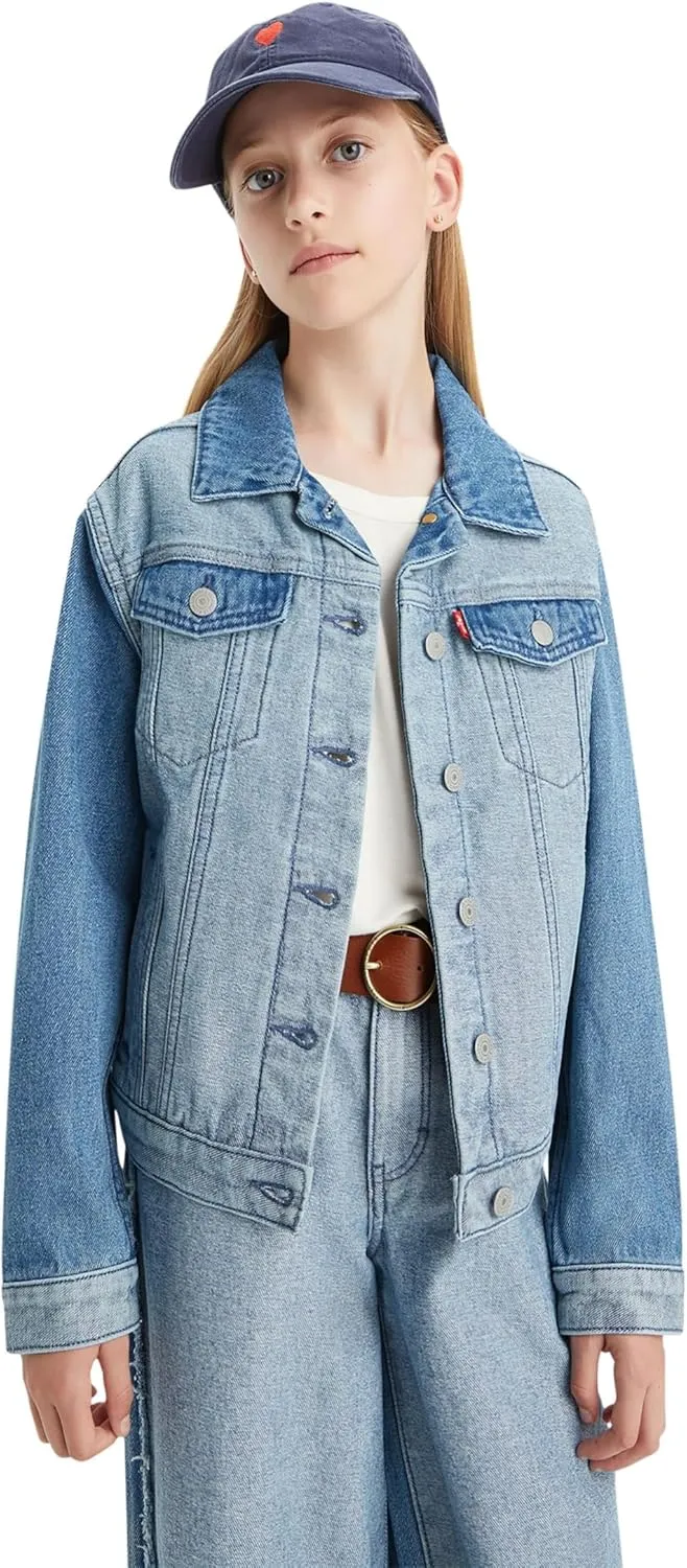 Levi's Girl's Oversized Denim Trucker Jacket (Big Kids)