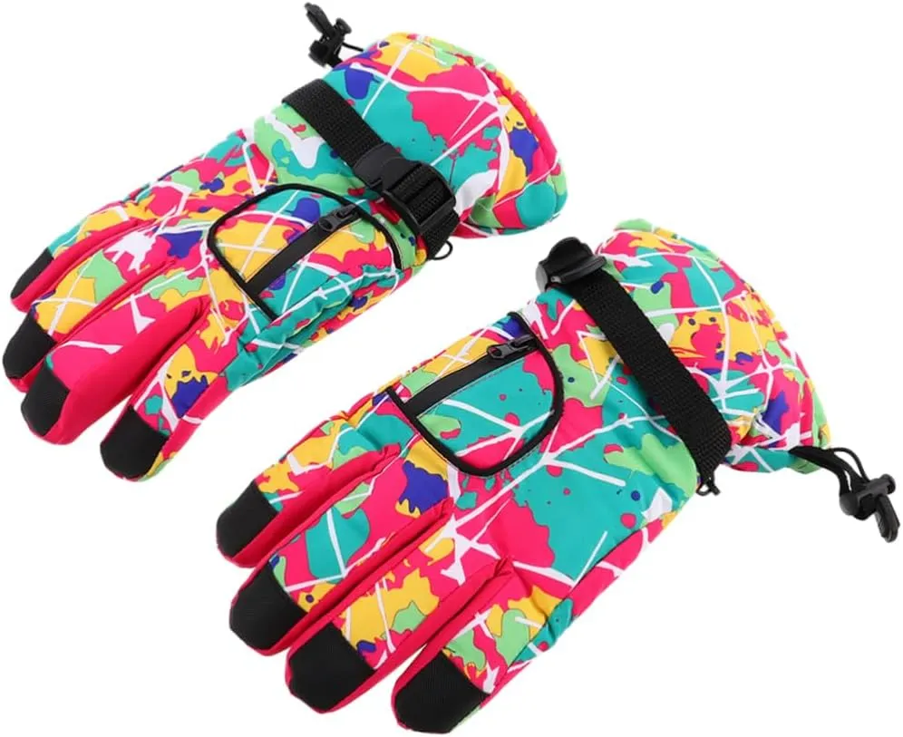 LIFKOME Thermal Glove Winter Skiing for Women Waterproof Windproof Warm Hand Gloves Skid-Resistant Material Fashion Stylish