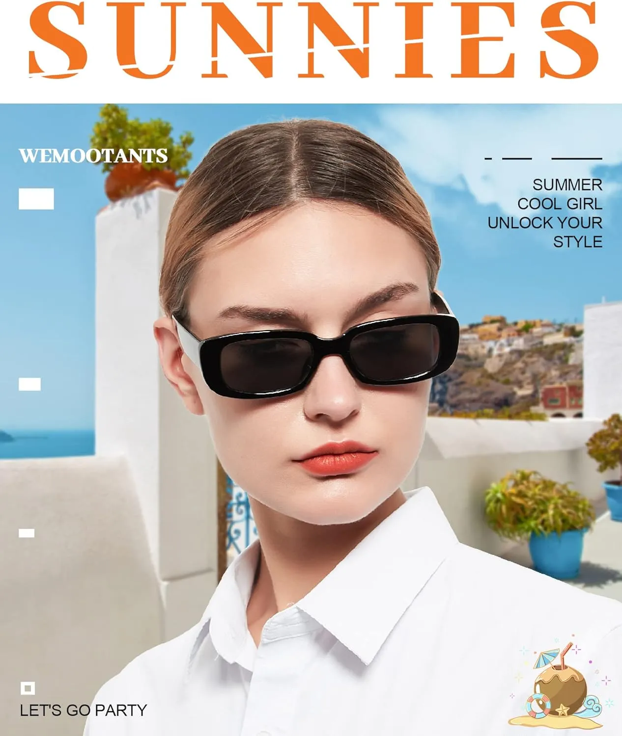 Narrow Sunglasses for Women Men Cool Polarized Sun Glasses Reduce Glare
