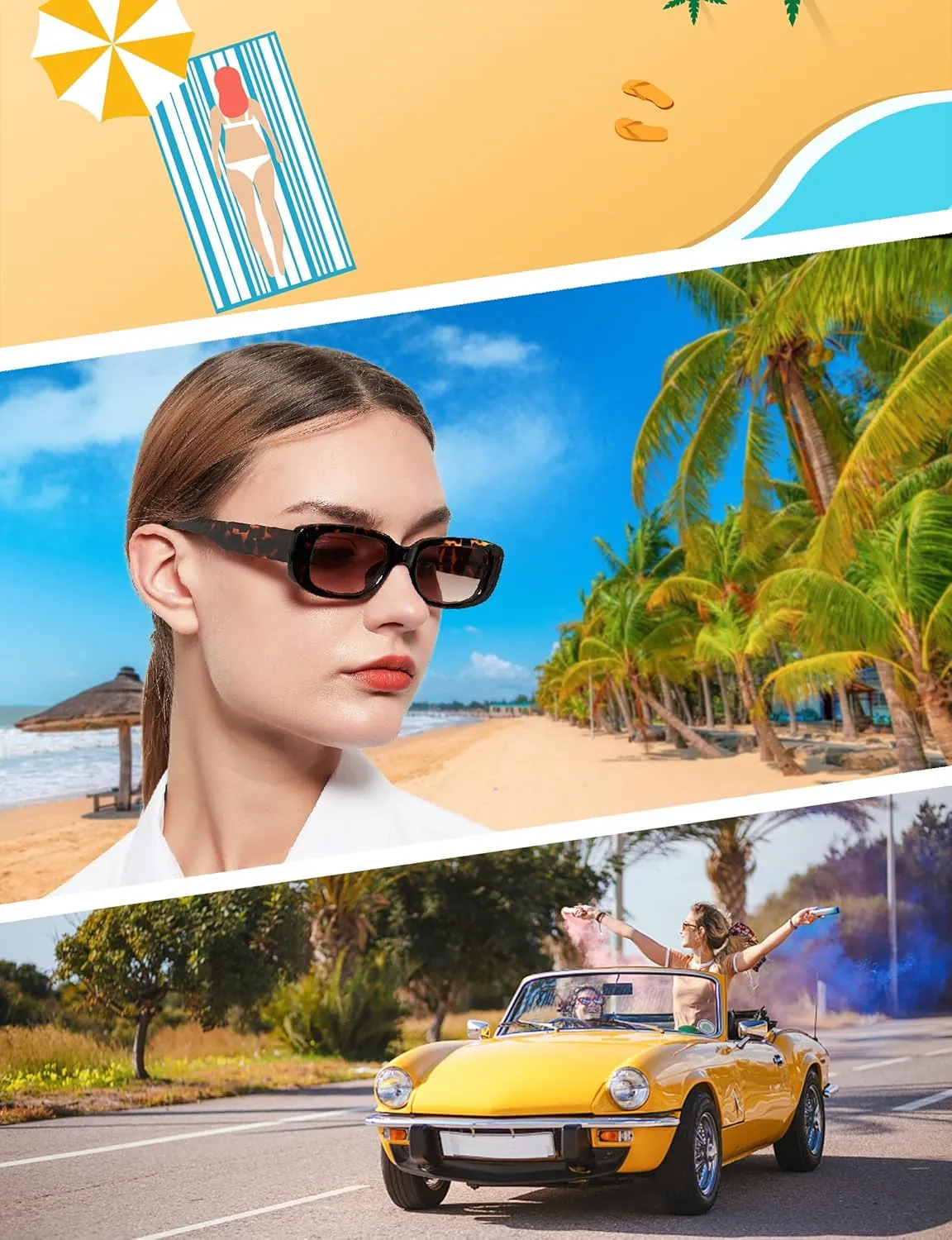 Narrow Sunglasses for Women Men Cool Polarized Sun Glasses Reduce Glare