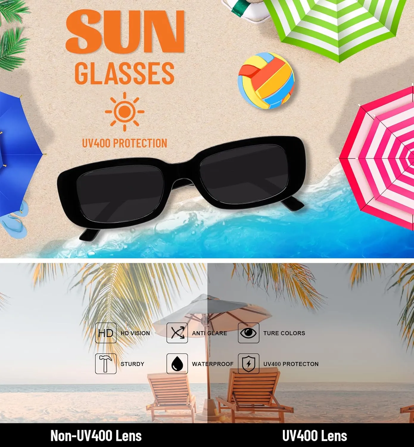 Narrow Sunglasses for Women Men Cool Polarized Sun Glasses Reduce Glare