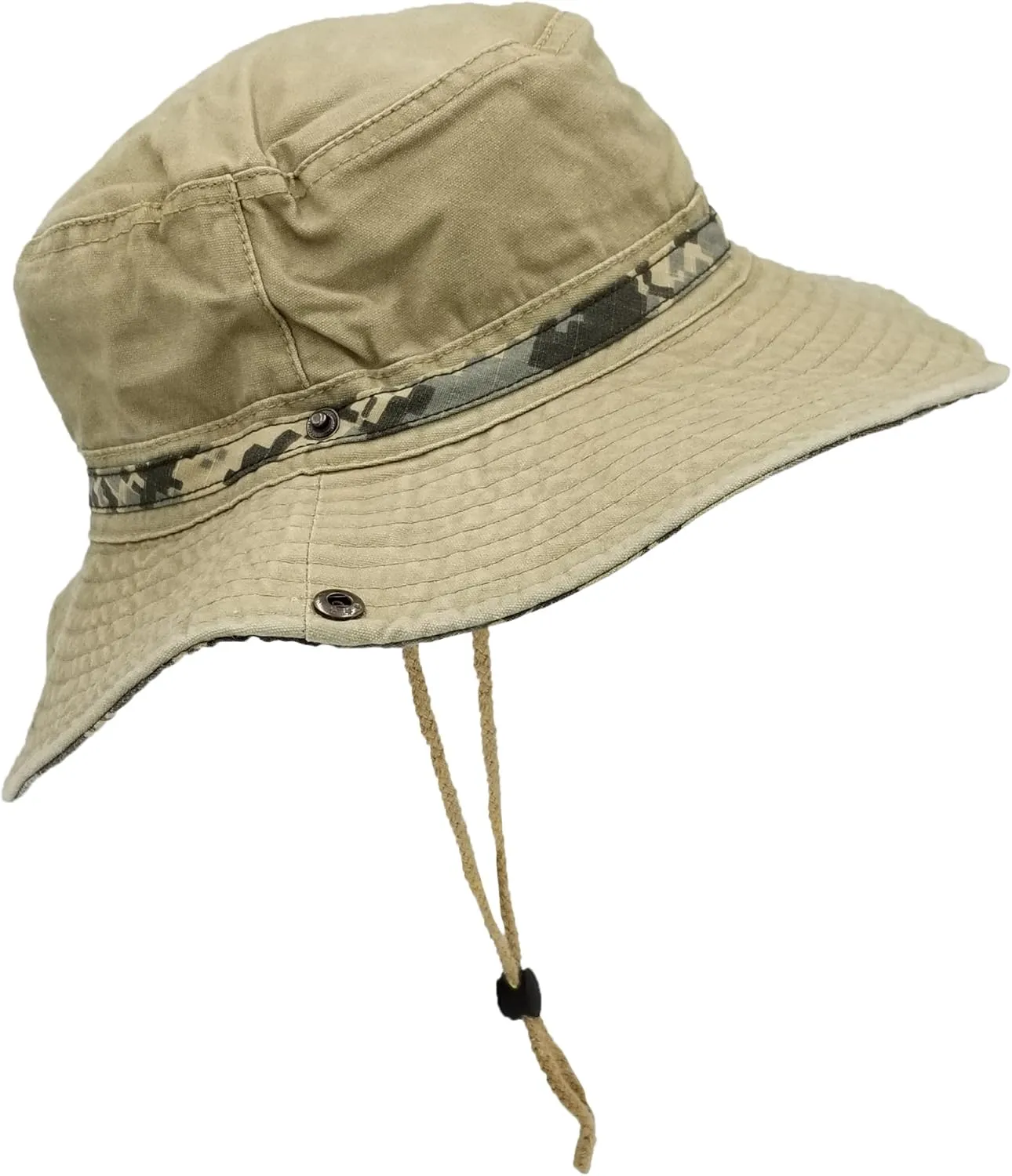 Outdoor Boonie Sun Hat for Hiking, Camping, Fishing, Operator Floppy Military Camo Summer Cap for Men or Women