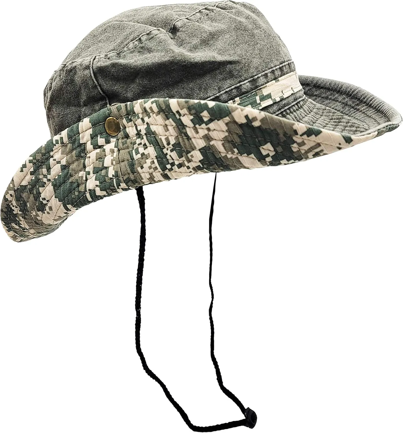 Outdoor Boonie Sun Hat for Hiking, Camping, Fishing, Operator Floppy Military Camo Summer Cap for Men or Women