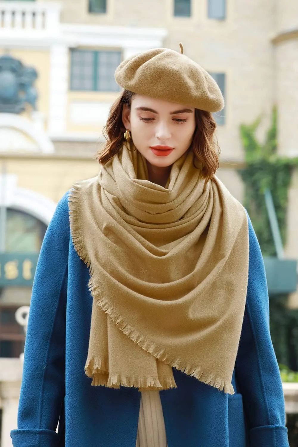 RIIQIICHY Scarfs for Women Pashmina Shawl Wraps for Evening Dresses Women Scarf for Wedding Large Winter Scarves