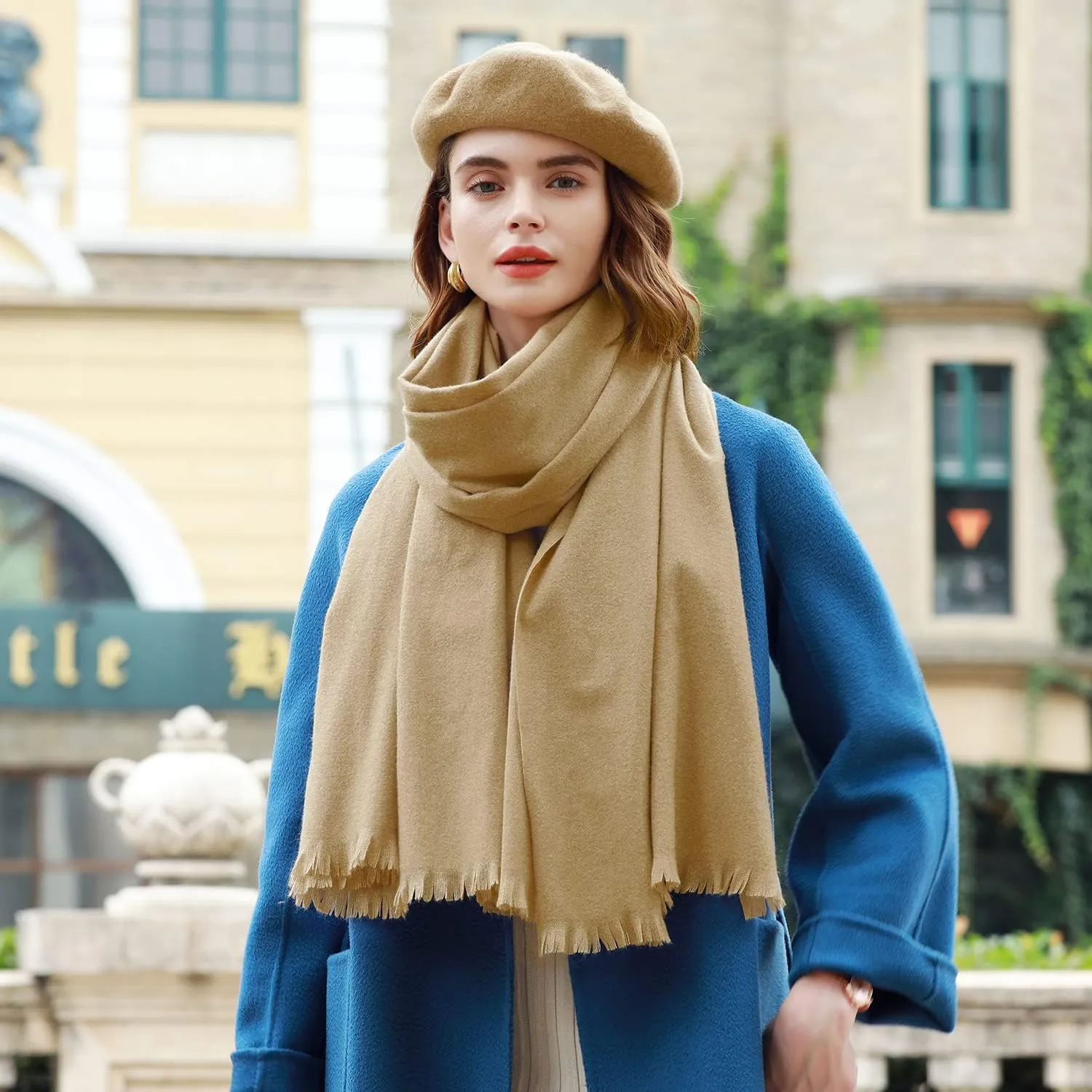 RIIQIICHY Scarfs for Women Pashmina Shawl Wraps for Evening Dresses Women Scarf for Wedding Large Winter Scarves