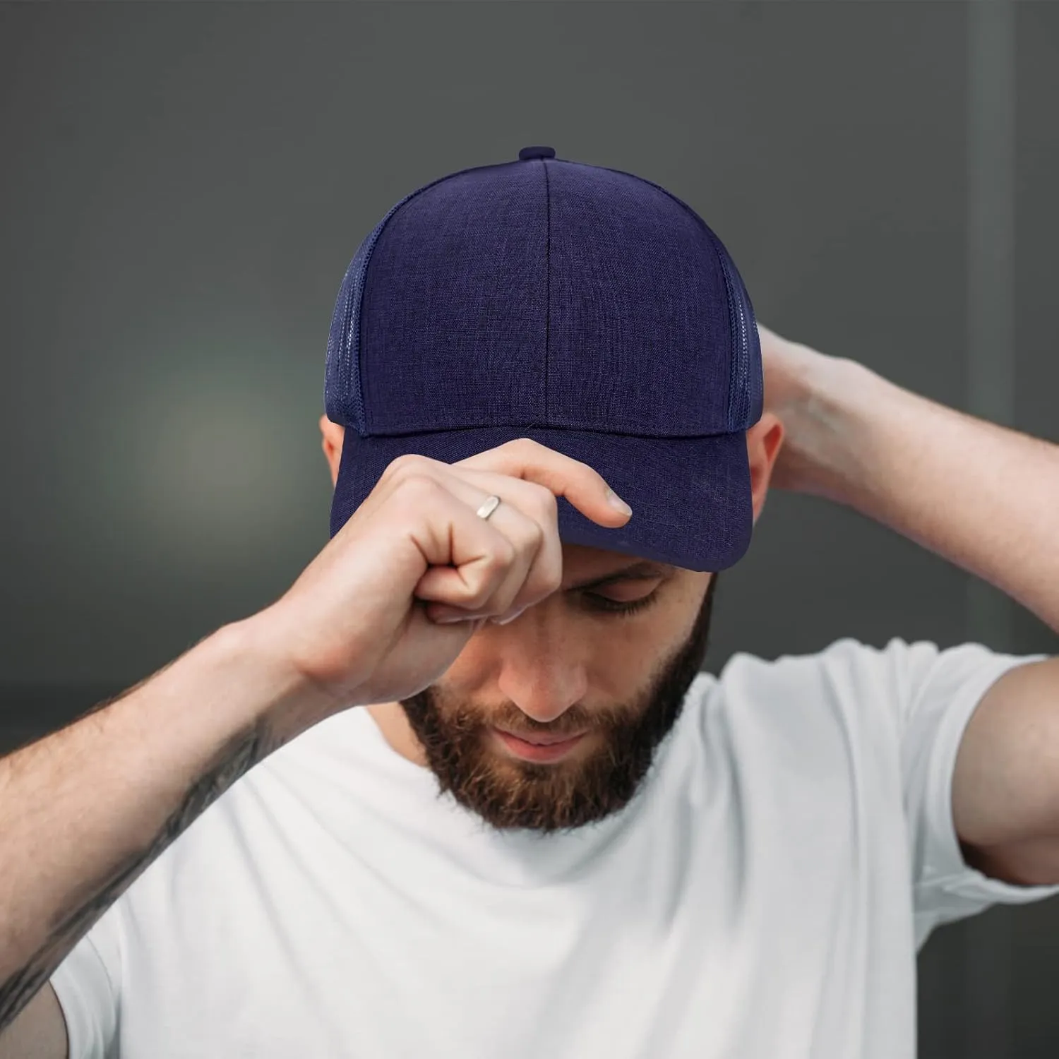 Snapback Trucker Hat Baseball Caps Adjustable Outdoor Mesh Back Ball Caps for Men Women