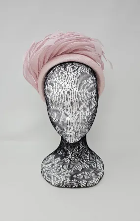 Sorbet Pink Petal Crown Thick Hairband Fascinator
