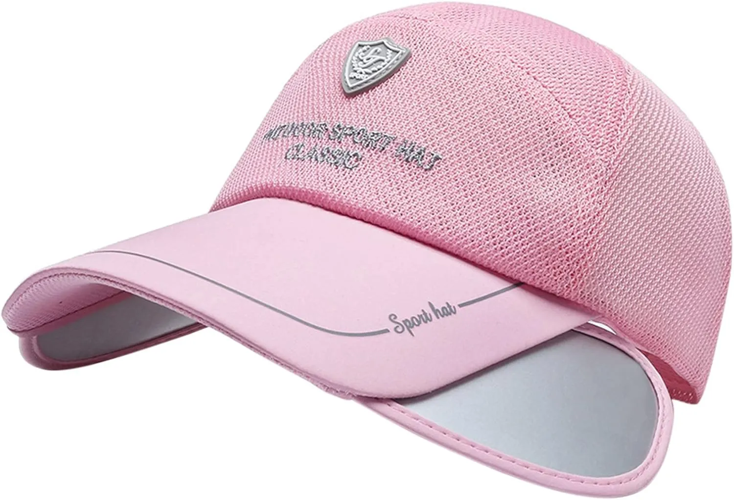 Sun Golf Visor Hats Wide Brim Beach Fishing Hat for Women, Adjustable Retractable Brim Golf Cap Beach Tennis Hats