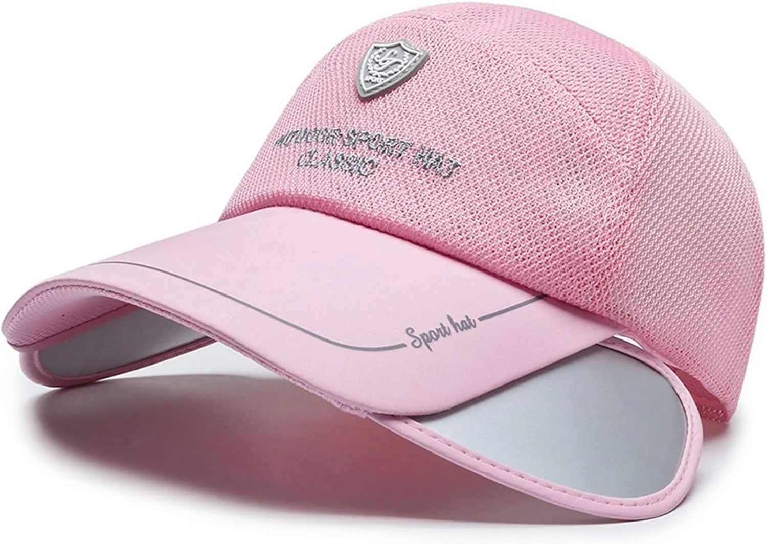 Sun Golf Visor Hats Wide Brim Beach Fishing Hat for Women, Adjustable Retractable Brim Golf Cap Beach Tennis Hats