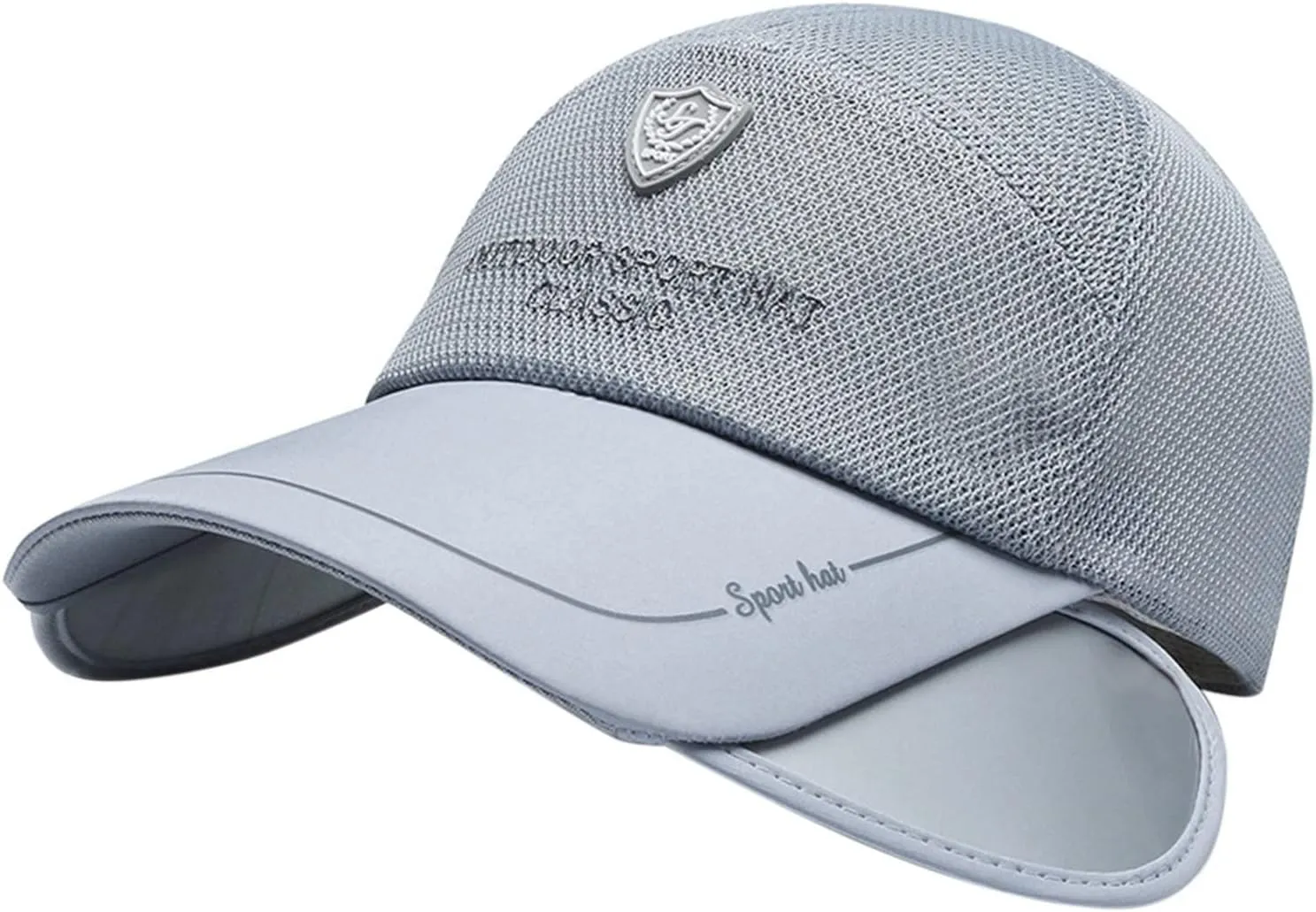 Sun Golf Visor Hats Wide Brim Beach Fishing Hat for Women, Adjustable Retractable Brim Golf Cap Beach Tennis Hats