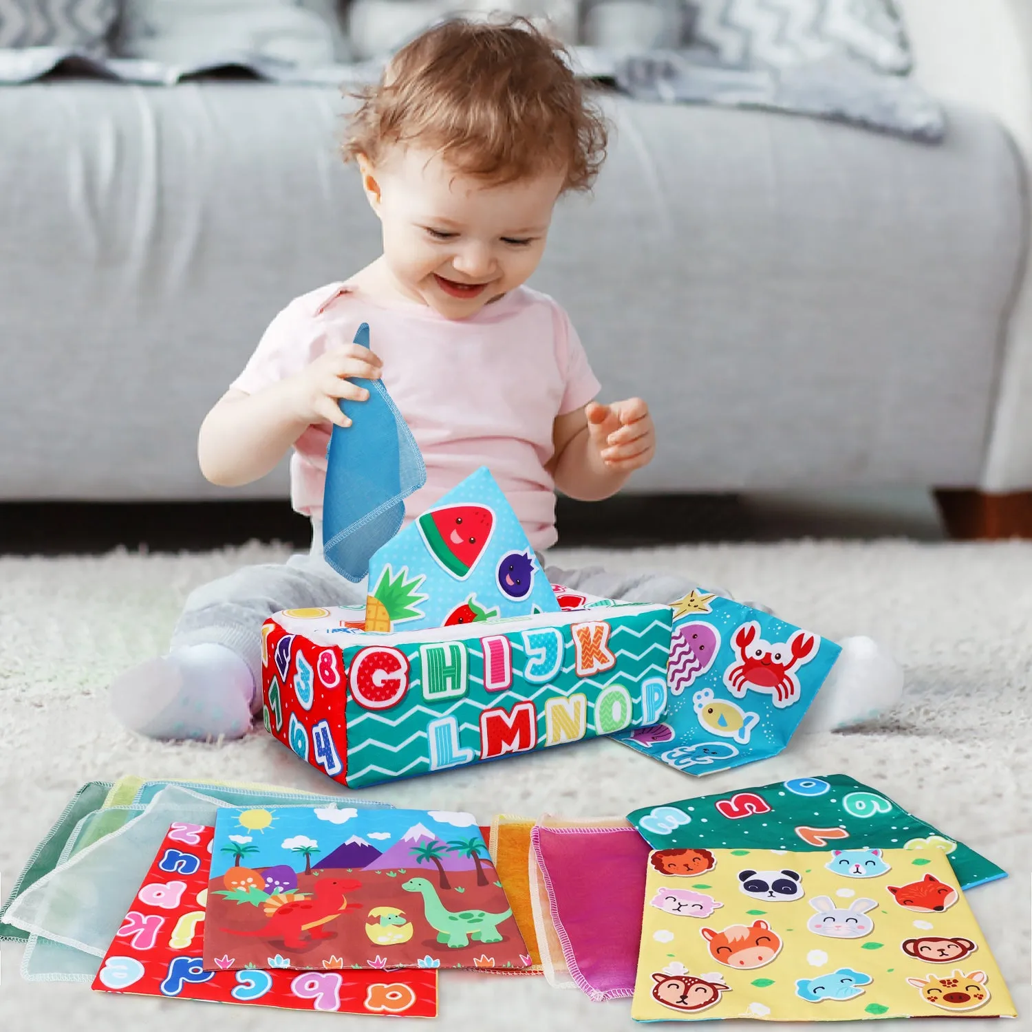 TOY Life Sensory Tissue Box Baby Toy