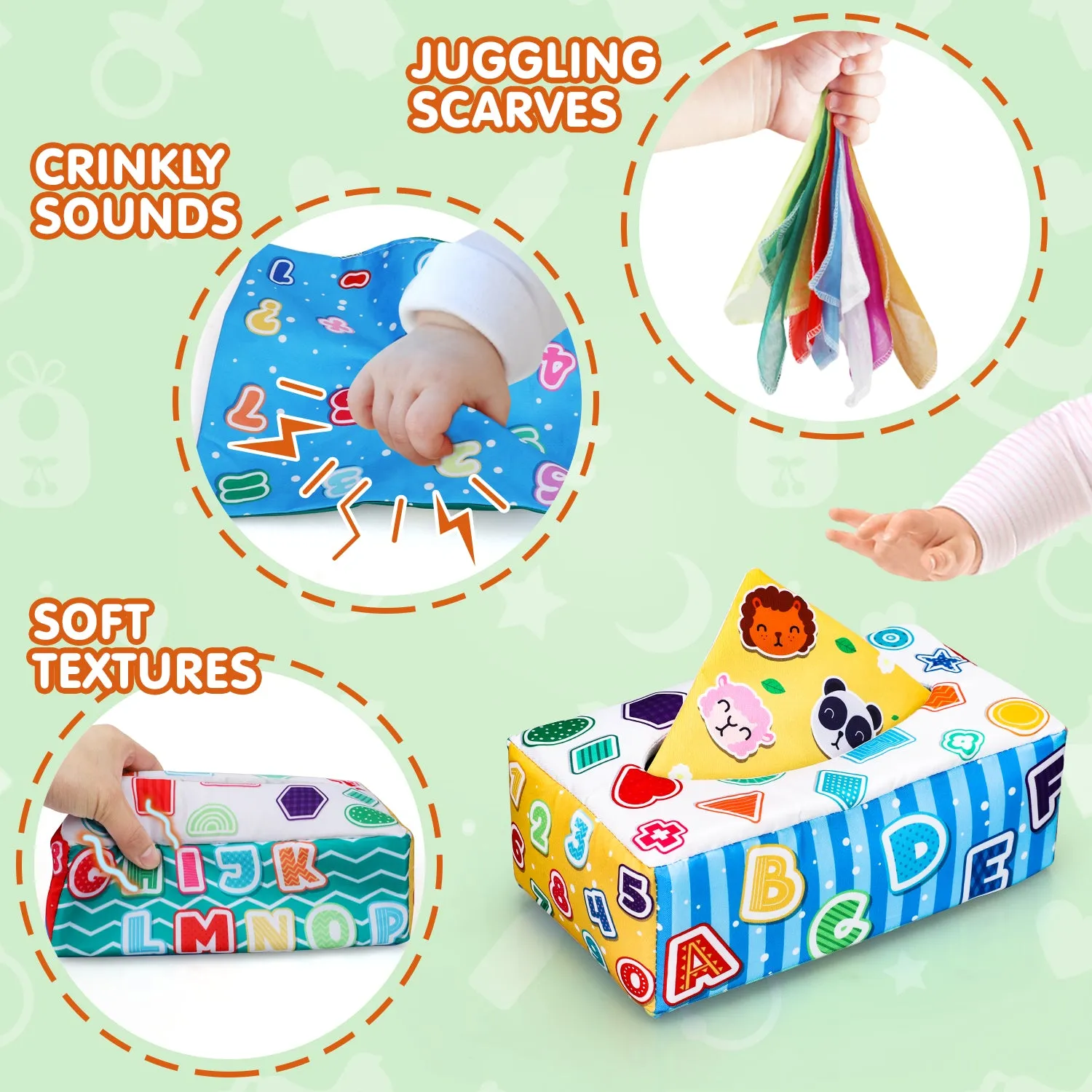 TOY Life Sensory Tissue Box Baby Toy